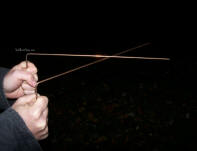 Dowsing rods used on metaphysical ghost hunts