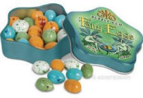 Bubble Gum Fairy Eggs in decorative tin