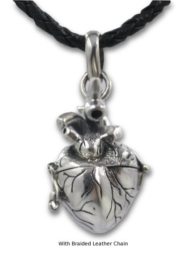 Best gift idea 2013 anatomical heart locket necklace