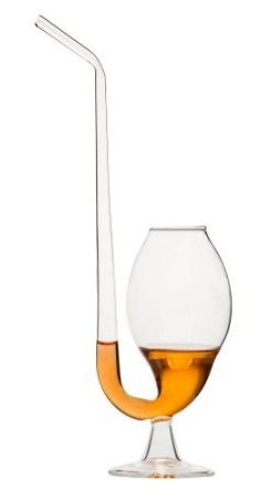 Unique gift idea for ghost hunters brandy pipe footed drink glass