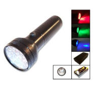 Colored flashlights for ghost hunting
