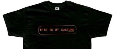 Laziest Halloween Costume of 2012 This Is My Costume Shirt
