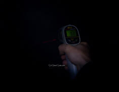 Infrared thermometer for documenting temperature oddities