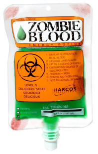 Zombie Blood Candy in an IV Bag sold here